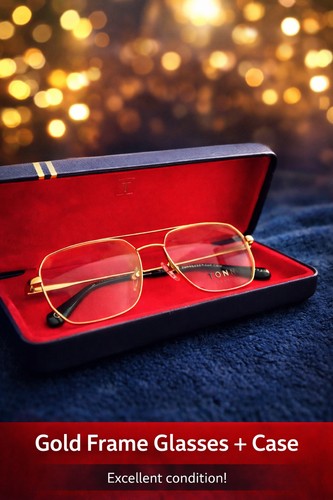 Gold mens glasses frame tonny - gold,