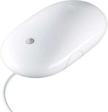 Apple Mouse A1152 Wired USB 2.0 Mighty Mouse With Scroll Ball Fully Functional