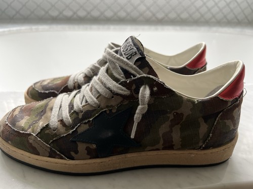 Golden goose camo sneakers - golden,