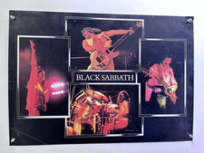 Black Sabbath Ozzy Osbourne Poster Bill Ward  Original Vintage Circa Early 1980s