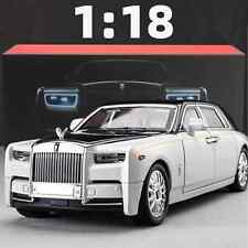 1:18 Rolls-Royce Phantom Diecast Model Car Toy Zinc Alloy Sound Light Gift Box