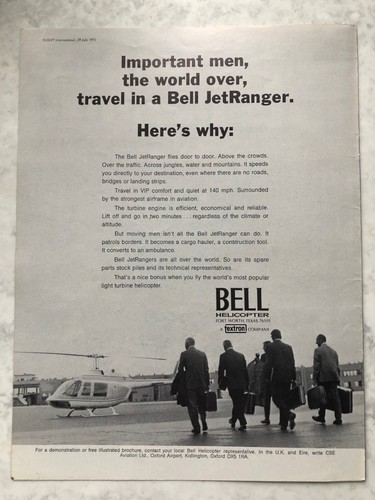 1971 aircraft advert bell - advert,