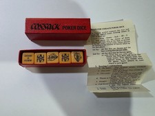 COSSACK VINTAGE POKER DICE 1960s BOXED WITH RULES 
