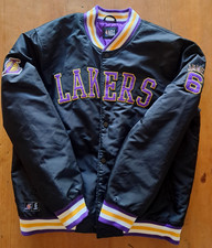 NBA Basketball LA Lakers Bomber Jacket Large Lebron James Primark L