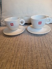 2 Large Illy Coffee Porcelain