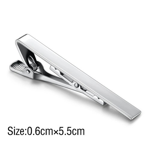 Mens metal silver gold tie - silver,