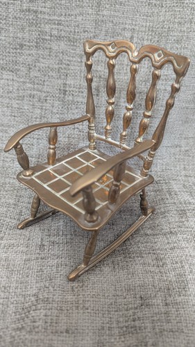 Vintage brass rocking - brass,