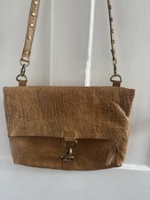 Top shop tan leather crossbody - leather,