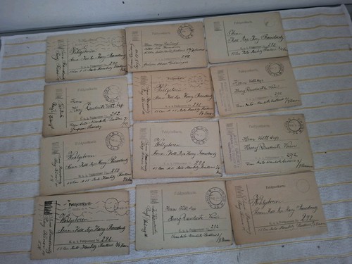 X12 feldpost german cards ww1 - cards,