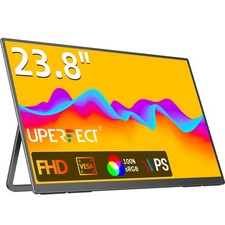 23.8" 1080P Portable Monitor 100Hz Large Work Home Gaming Second Monitor For PC