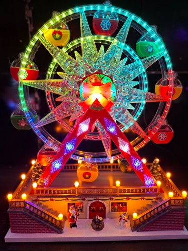 155 led christmas ferris wheel - led,