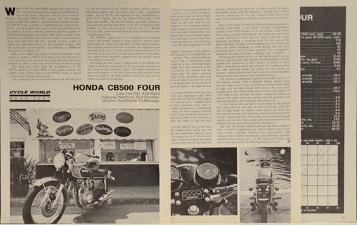 1972 honda cb500 four 5pg - four,