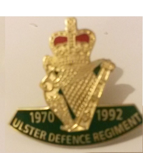 Ulster defence regiment lapel - ulster,