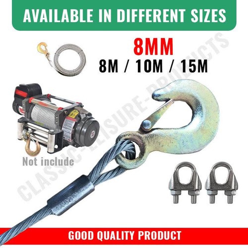 8mm steel winch cable - cable, with