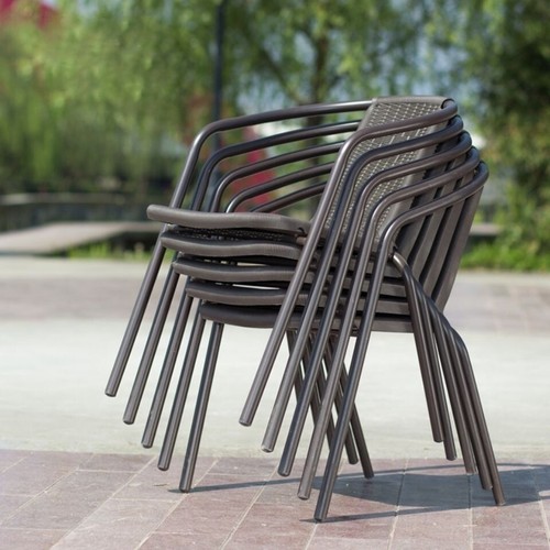 Rattan bistro stacking - 2, 4