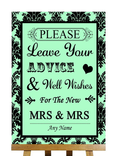 Mint green black damask - green,