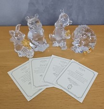Winnie the Pooh and Friends Lenox crystal with certificates   SORRY NOW SOLD!