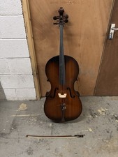 Cello 1/2 Half Size With Bow Vintage Mother Of Pearls