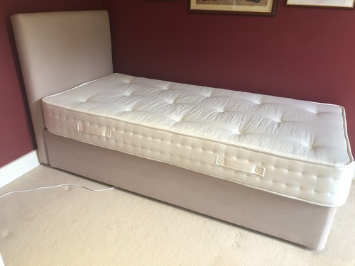 Single bed with headboard and - bed,