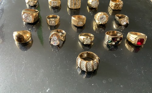 Mens simulated gold finish - simulated,