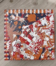 Authentic Hermes Paris Empty Gift Box  21x21x7cm Fragrance Multicoloured 