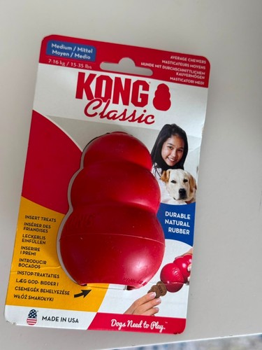Kong classic red dog toy - kong,