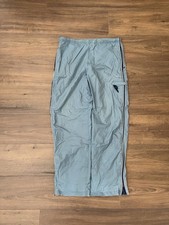 Nike Vintage Tracksuit Bottoms Cargos Parachute Pants - Small/S - Light Blue