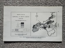 Sketch map cornwall - sketch, of
