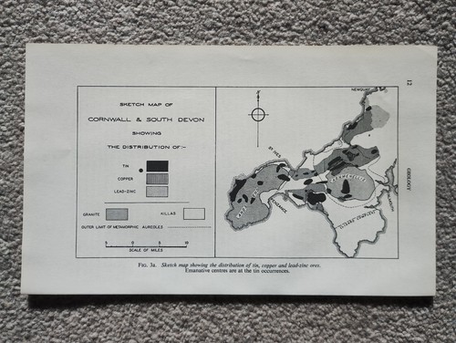 Sketch map cornwall and - map,