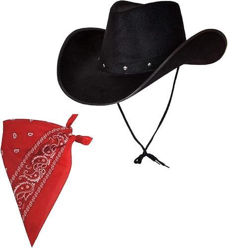 Black texas cowboy hat - black,