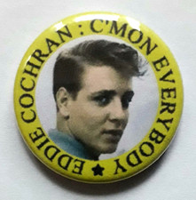 25mm Badge of Eddie Cochran