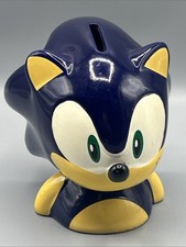 Sonic The Hedgehog Head Kinnerton Ceramic Money Jar Rare Sega Collectable