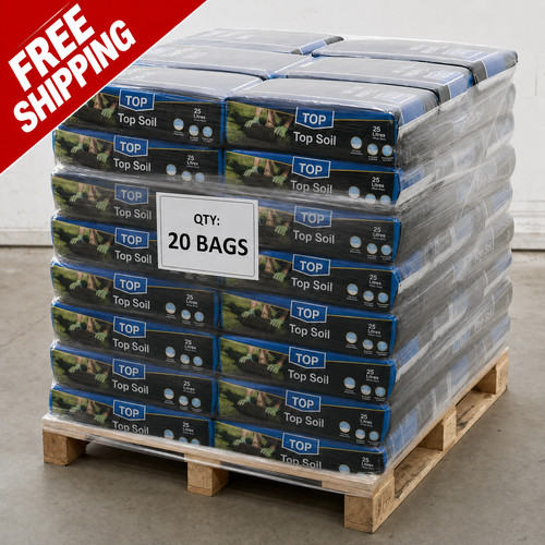 500l top soil - top, bags