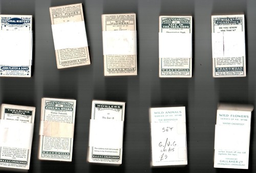 Cigarette cards full - cigarette,