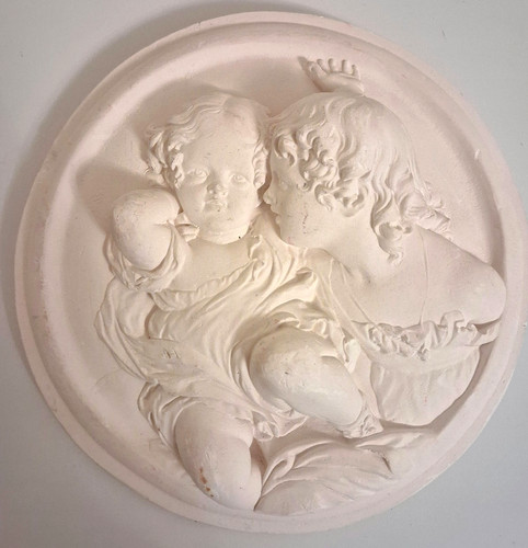 Vintage plaster medallion - vintage,