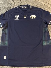 Scotland Macron 2023 Rugby World Cup Home Shirt. Perfect Condition. Mens Medium.
