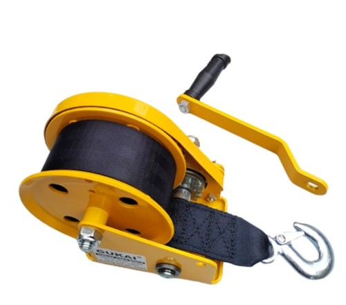 Hand crank winch webbing - winch,,
