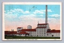 Antique Minnesota Postcard EAST GRAND FORKS American Beet Sugar 1907