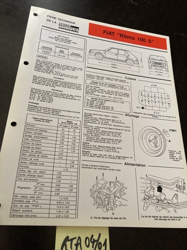 Automobile technical sheet - technical,