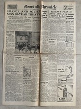 ORIGINAL WWII NEWS CHRONICLE