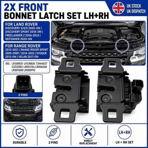 Pair bonnet catch latch for - pair,