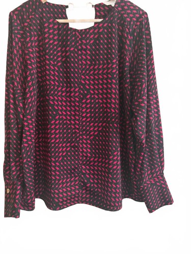 Next black fuchsia blouse - black,