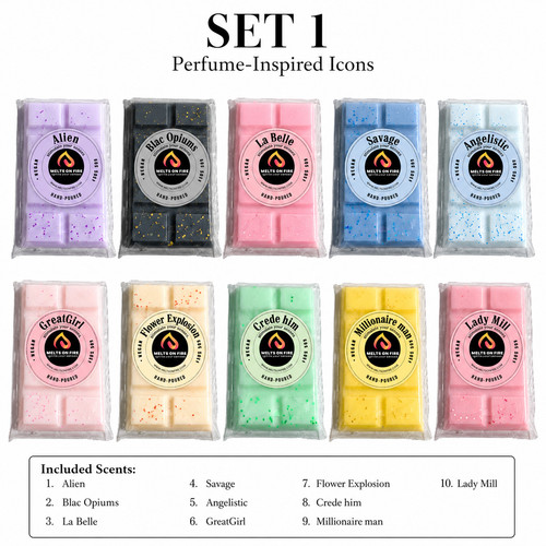 Set perfume inspired wax - set, 10