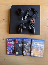 PS4 Pro 1TB - Low Firmware 11.00 (with Controller, Power Cable, 4 x games & box)