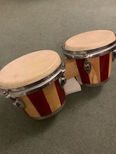 Bongo drums red and - drums, with