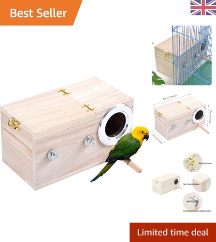Wooden budgie nesting box - box,, 7.8
