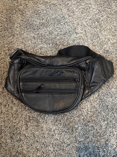 Vintage black soft leather - black,