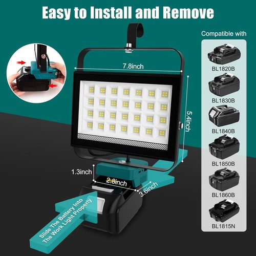 100w cordless led - led, work