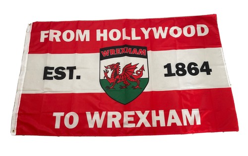 Wrexham flag 5ft - flag,