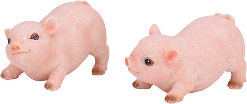 Pair garden pink piggy - garden,